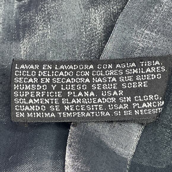 Vtg Diamante Couture Collection Men 2XL 18 34/35 Dress Shirt GRAY Metallic Shiny - Picture 10 of 10